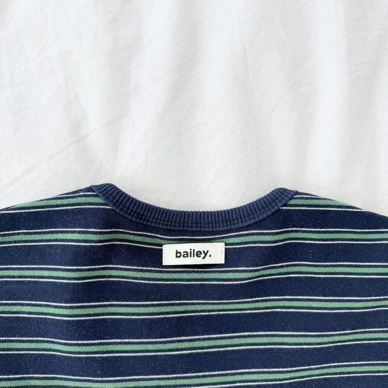 Bailey - Korean Children Fashion - #kidsshorts - Witty Stripe Tee - 7