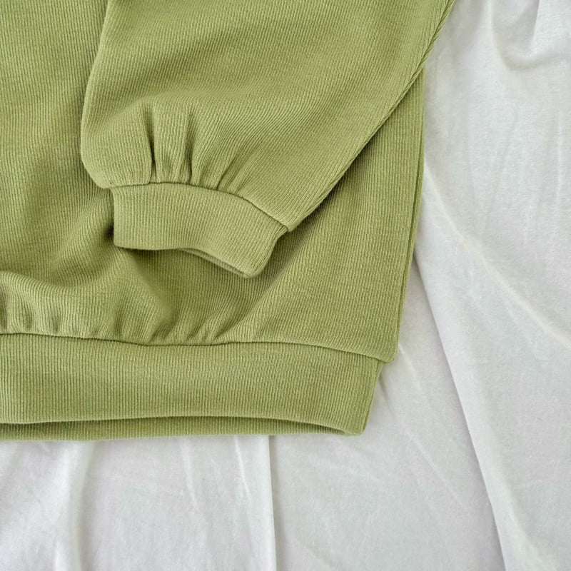 Bailey - Korean Children Fashion - #kidsshorts - You Again Half Sweatshirt - 4
