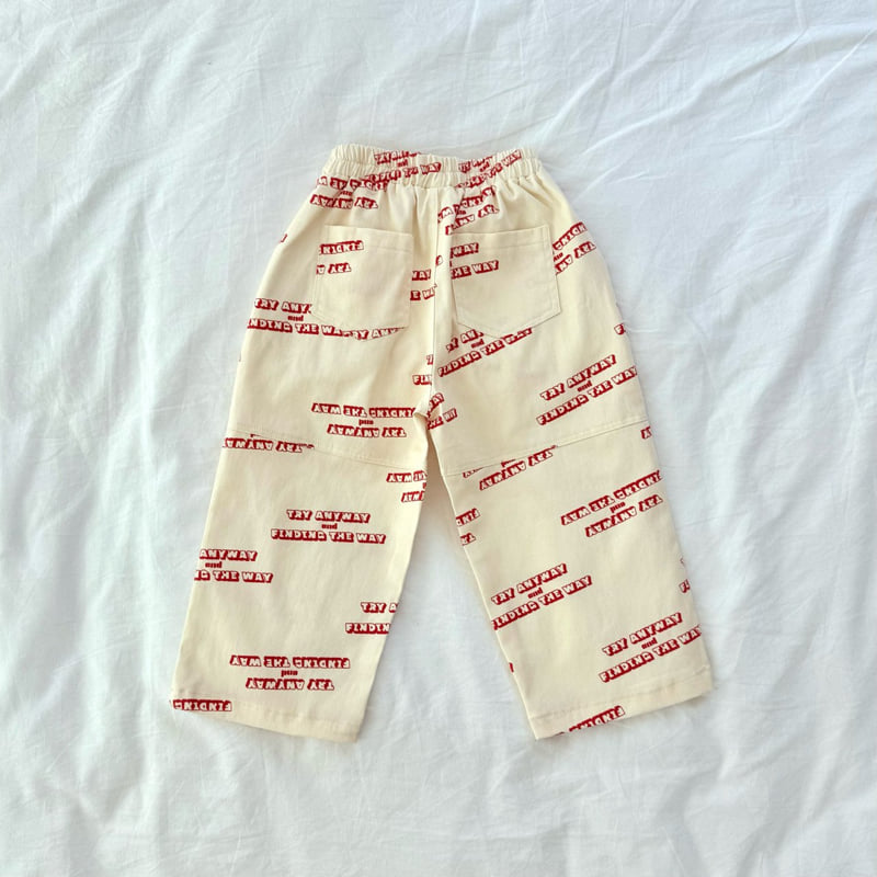 Bailey - Korean Children Fashion - #stylishchildhood - Lettering Pants - 5
