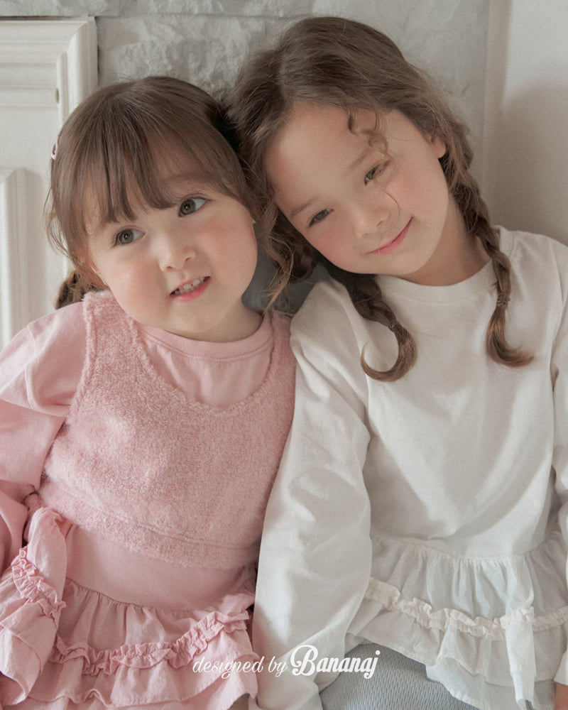 Banana J - Korean Children Fashion - #Kfashion4kids - Ruffle Point Tee - 8