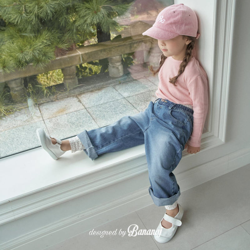 Banana J - Korean Children Fashion - #childofig - Unbalanced Denim Pants - 12