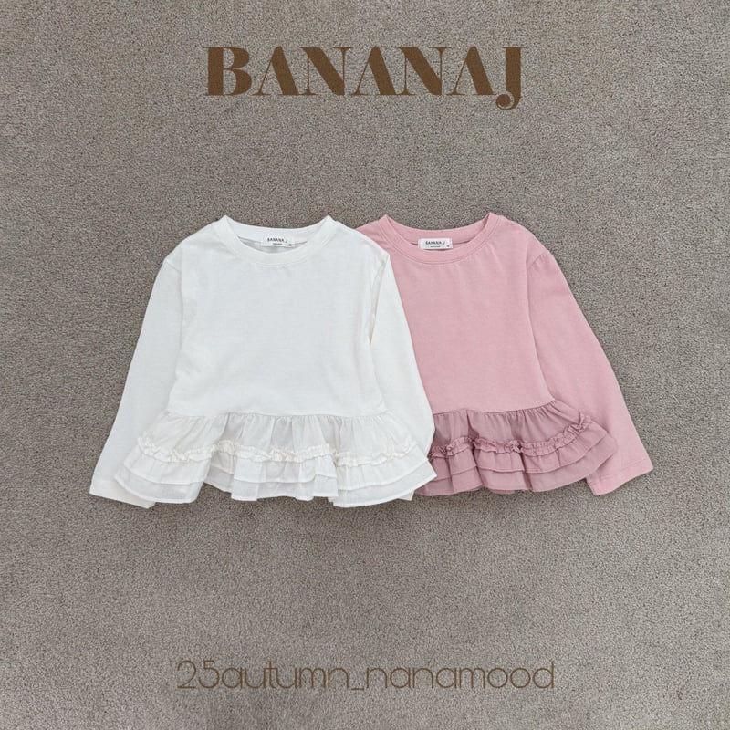Banana J - Korean Children Fashion - #childrensboutique - Ruffle Point Tee