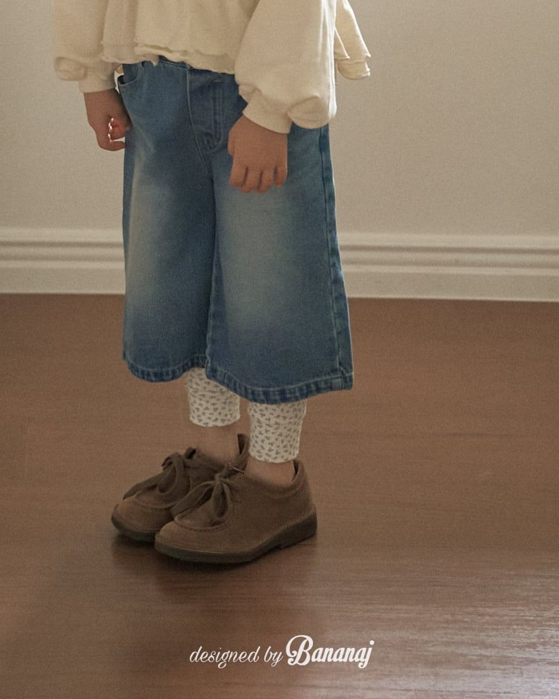 Banana J - Korean Children Fashion - #childrensboutique - A-Cut Denim Pants - 8