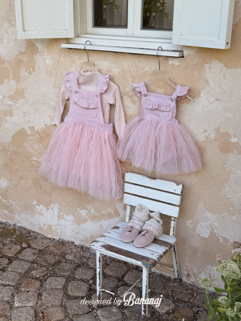 Banana J - Korean Children Fashion - #childrensboutique - Tulle One-piece - 5