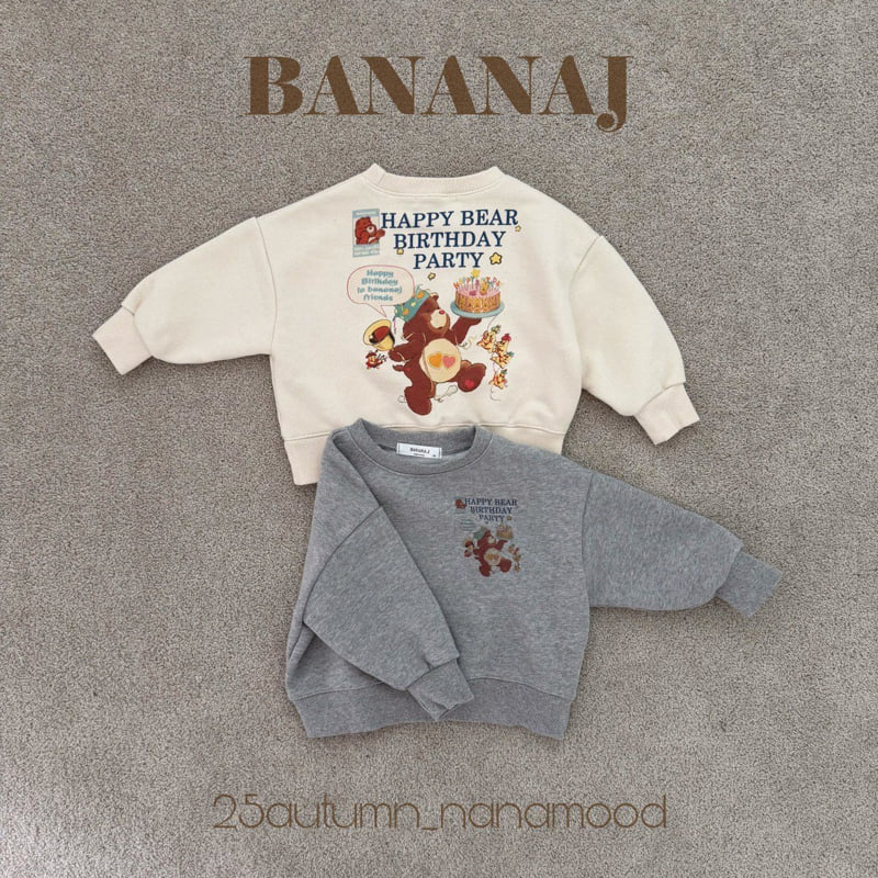 Banana J - Korean Children Fashion - #designkidswear - Happy Bear Sweatshirt