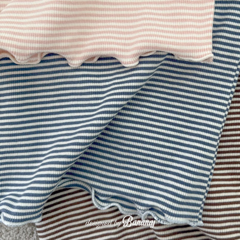 Banana J - Korean Children Fashion - #discoveringself - Bingo Stripe Tee - 3