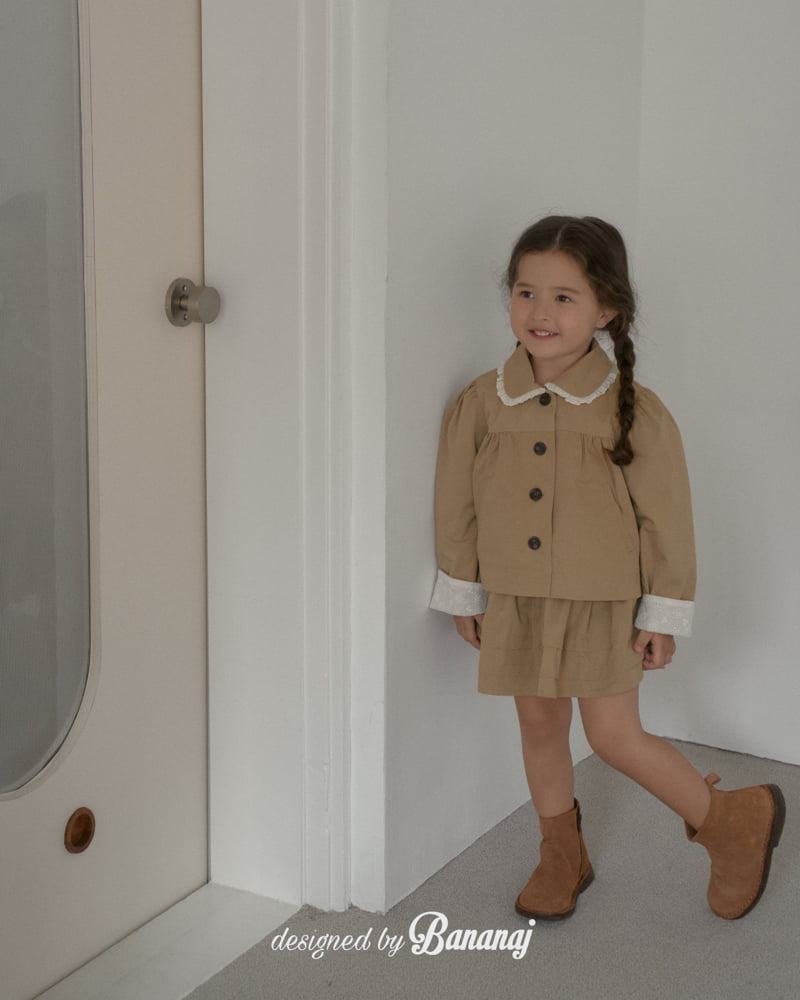 Banana J - Korean Children Fashion - #kidsshorts - Charlotte Trench Jacket - 12
