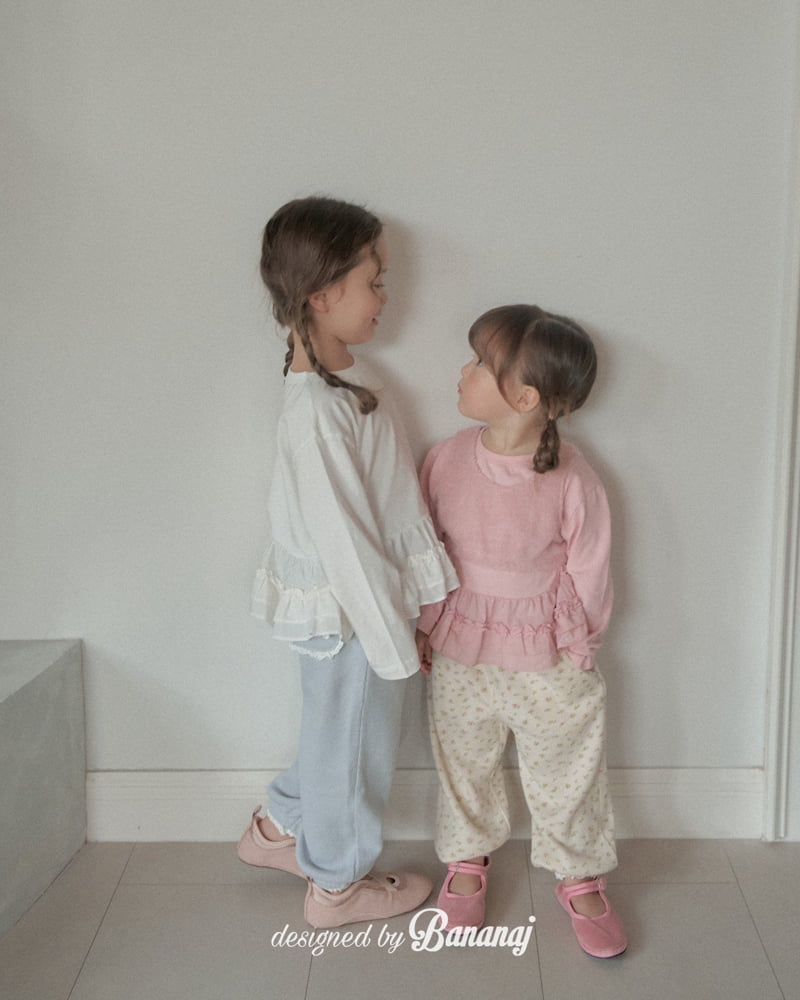 Banana J - Korean Children Fashion - #kidsshorts - Ruffle Point Tee - 5