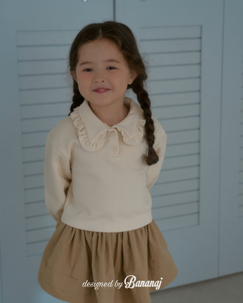 Banana J - Korean Children Fashion - #kidsshorts - Bell Collar Blouse - 4