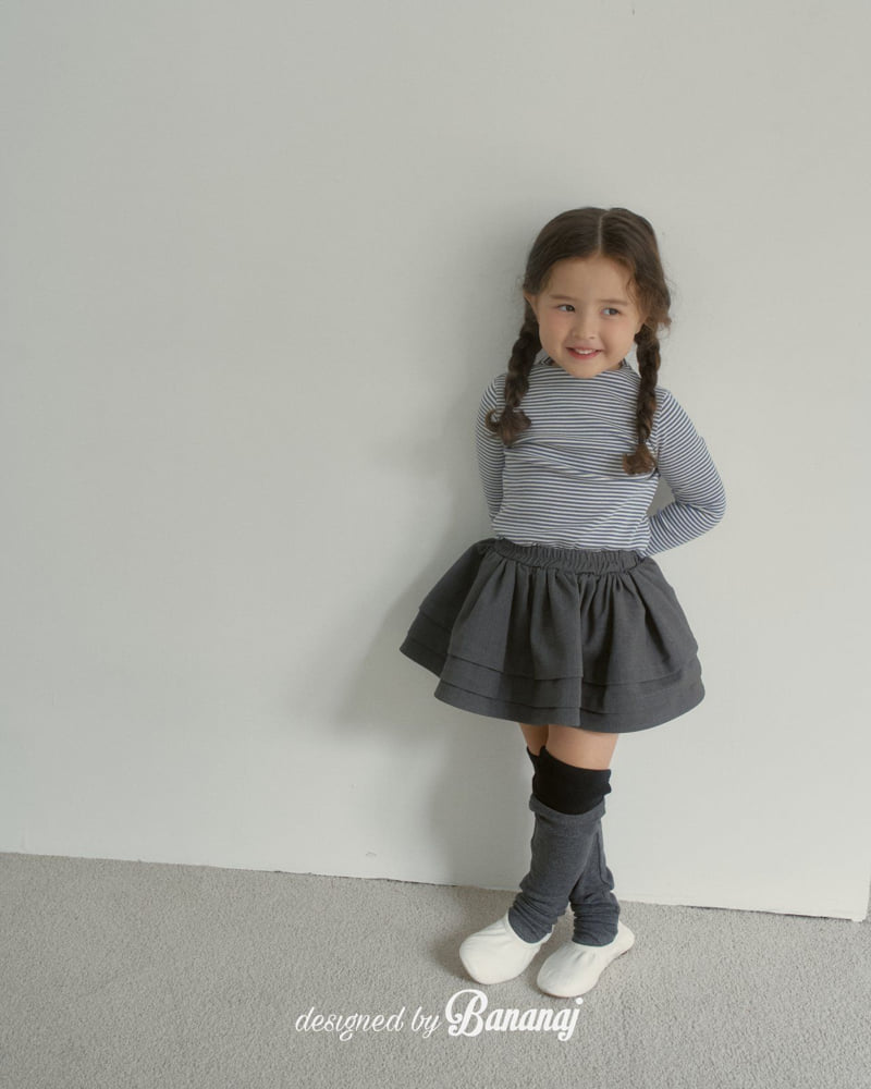 Banana J - Korean Children Fashion - #kidzfashiontrend - Flare Culottes Skirt - 5