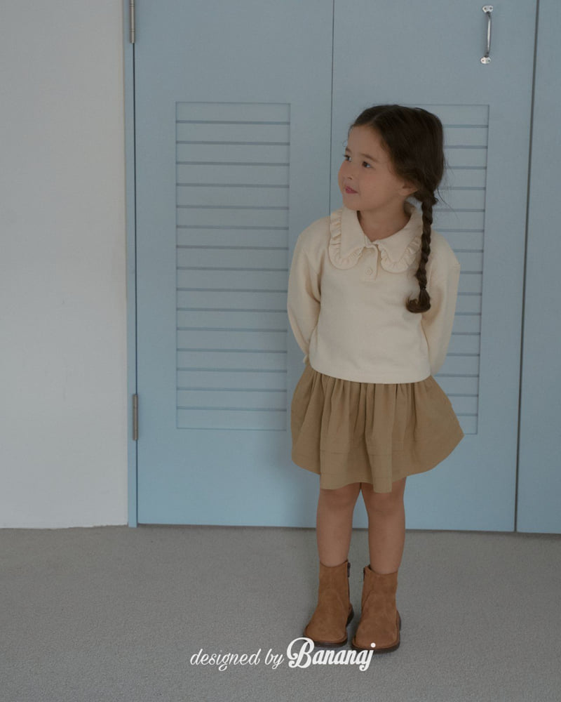 Banana J - Korean Children Fashion - #kidzfashiontrend - Bell Collar Blouse - 5