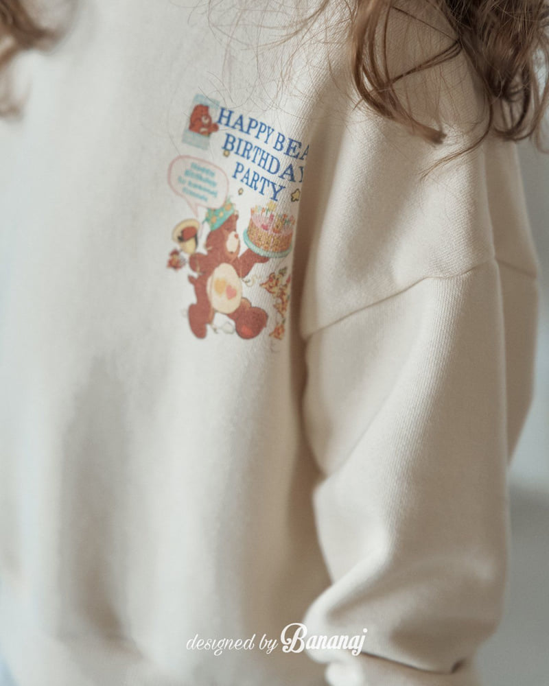 Banana J - Korean Children Fashion - #littlefashionista - Happy Bear Sweatshirt - 8