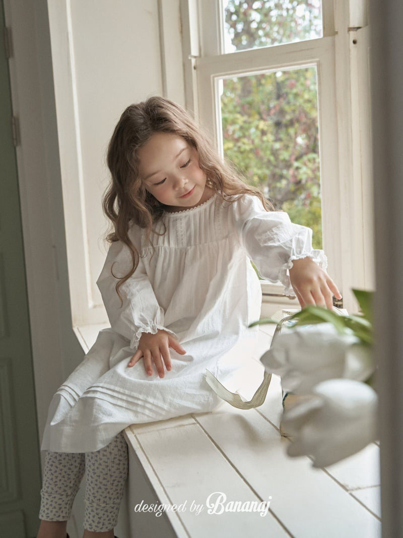Banana J - Korean Children Fashion - #magicofchildhood - Snow Pintuck One-piece - 3