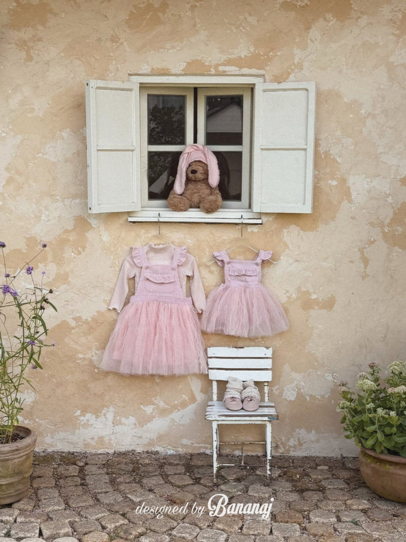 Banana J - Korean Children Fashion - #stylishchildhood - Tulle One-piece - 3