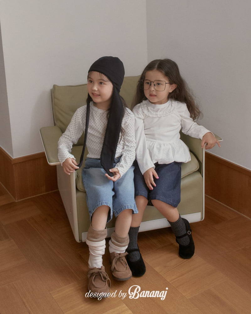 Banana J - Korean Children Fashion - #toddlerclothing - A-Cut Denim Pants - 5