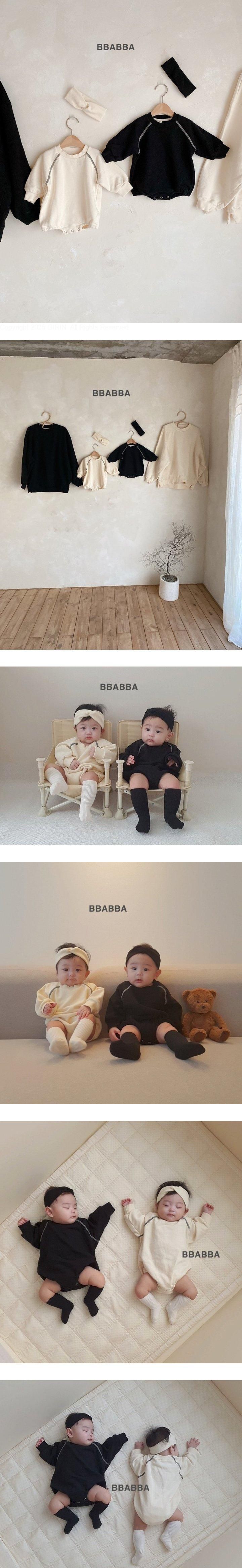 Bbabba - Korean Baby Fashion - #babyboutique - Black Cream Suit Set