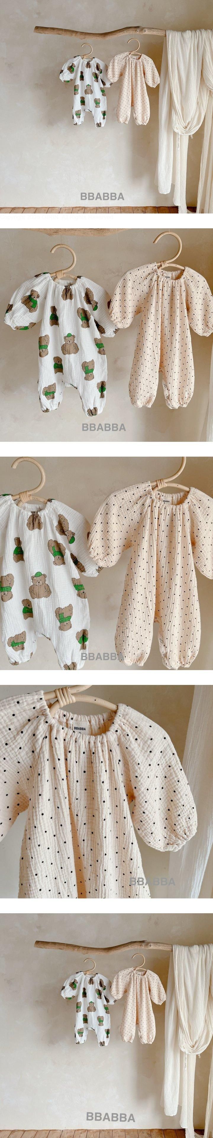 Bbabba - Korean Baby Fashion - #babylifestyle - Bear Long Suit