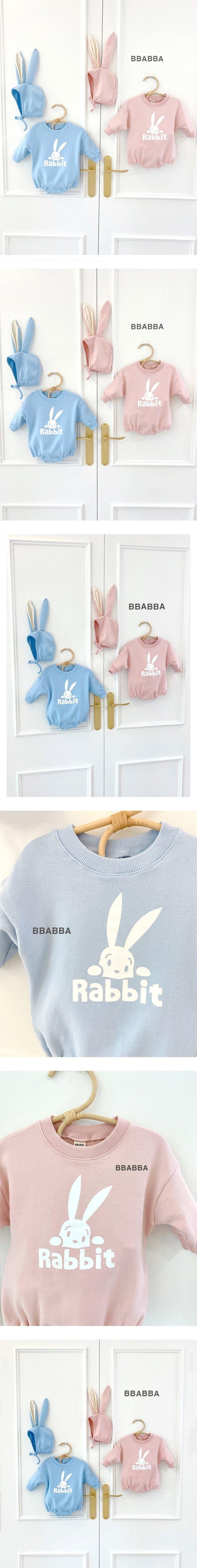 Bbabba - Korean Baby Fashion - #babyootd - Rabbit Bonnet Set