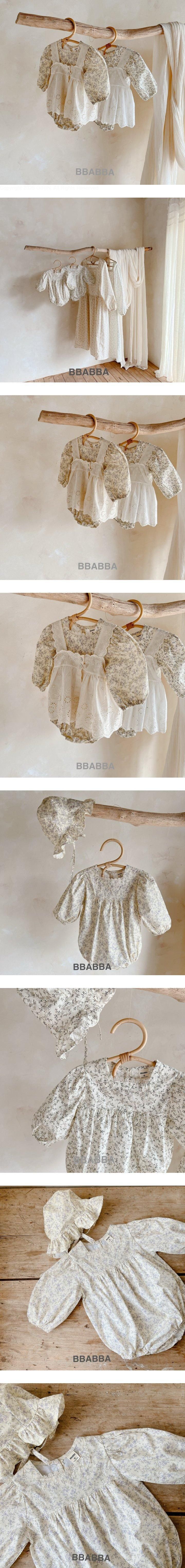 Bbabba - Korean Baby Fashion - #babyoutfit - Ellie Suit (Bonnet Set)