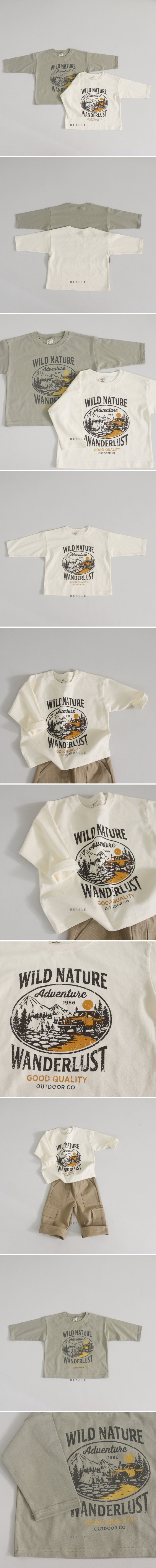Beagle - Korean Children Fashion - #littlefashionista - Adventure Print Tee