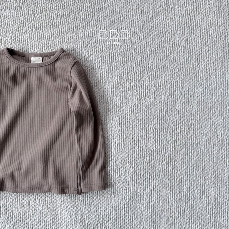 Bella Bambina - Korean Baby Fashion - #smilingbaby - Bebe Ribbed Basic Tee - 4