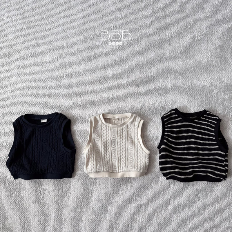 Bebe Stripe Knit Vest by Bella Bambina for Baby - view 7