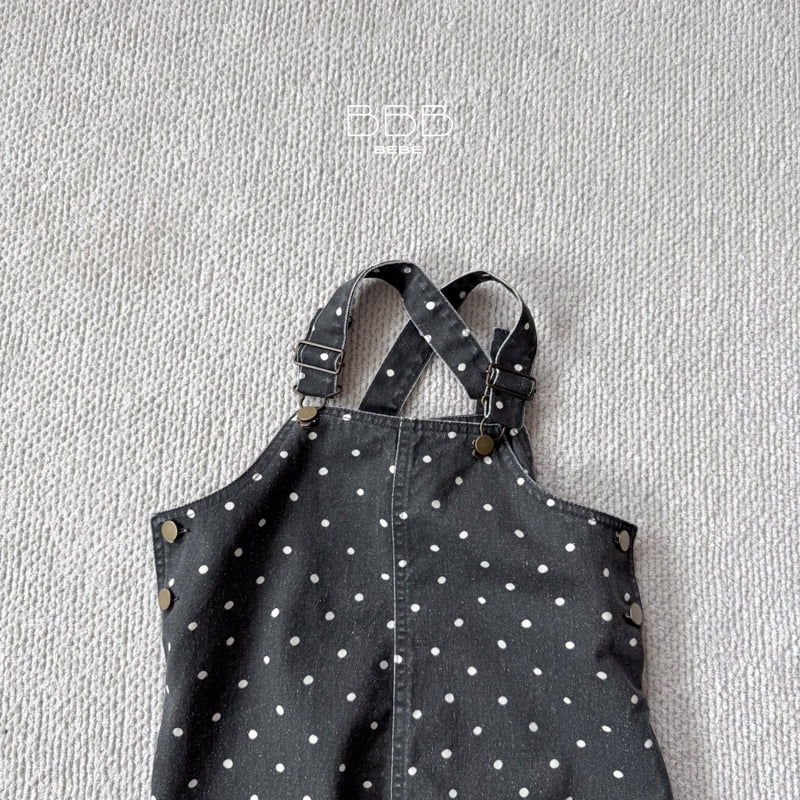 Bella Bambina - Korean Baby Fashion - #onlinebabyshop - Bebe Dot Suspender Suit - 4