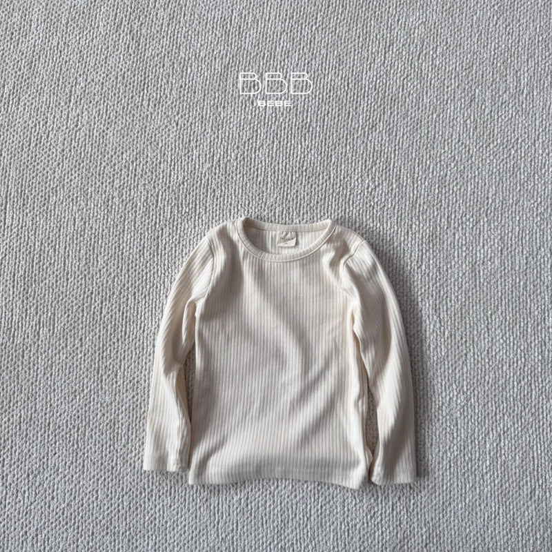 Bella Bambina - Korean Baby Fashion - #babyboutiqueclothing - Bebe Ribbed Basic Tee - 5