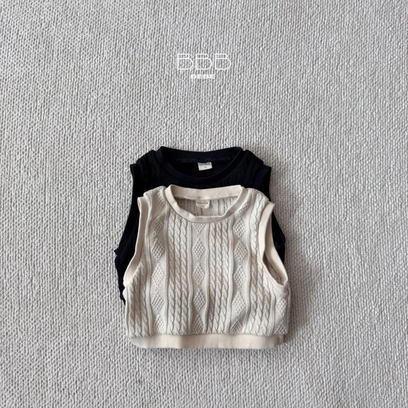 Bella Bambina - Korean Baby Fashion - #babyclothing - Bebe Cable Vest - 2