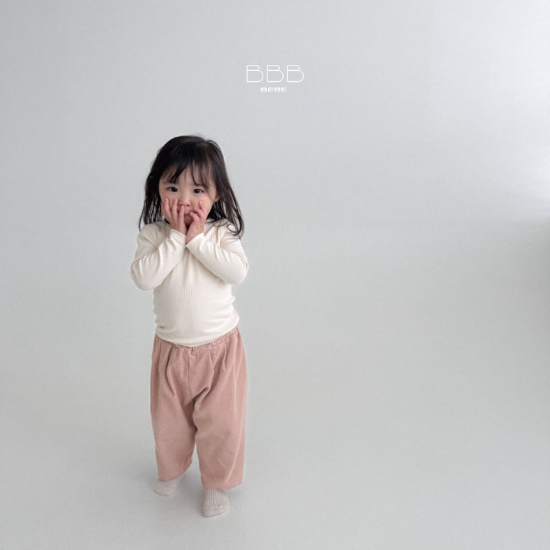 Bella Bambina - Korean Baby Fashion - #babyfever - Bebe Ribbed Basic Tee - 8