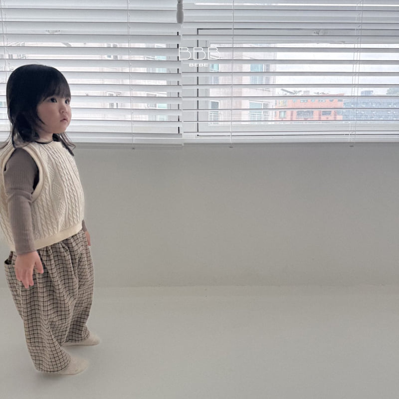Bebe Check Finger Pants by Bella Bambina for Baby - view 8