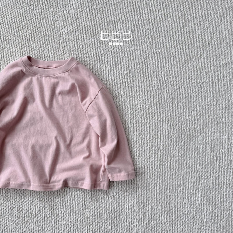 Bella Bambina - Korean Baby Fashion - #babyfever - Bebe Plain Oversized Tee - 6