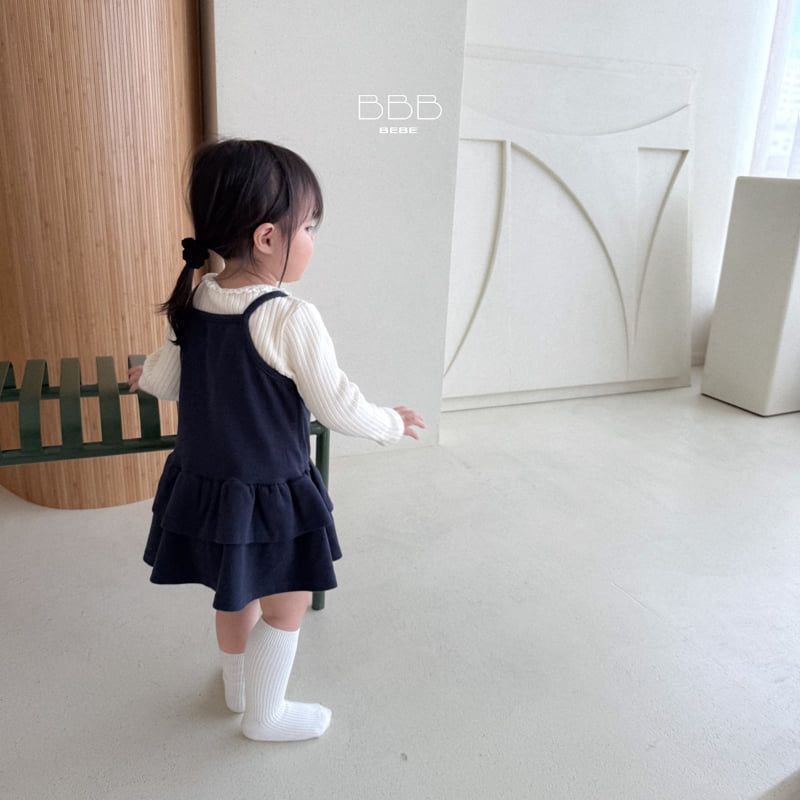 Bella Bambina - Korean Baby Fashion - #babyfever - Bebe Ribbon Tiered One-piece - 12