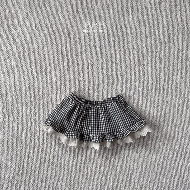 Bebe Check Layered Skirt by Bella Bambina for Baby - view 1