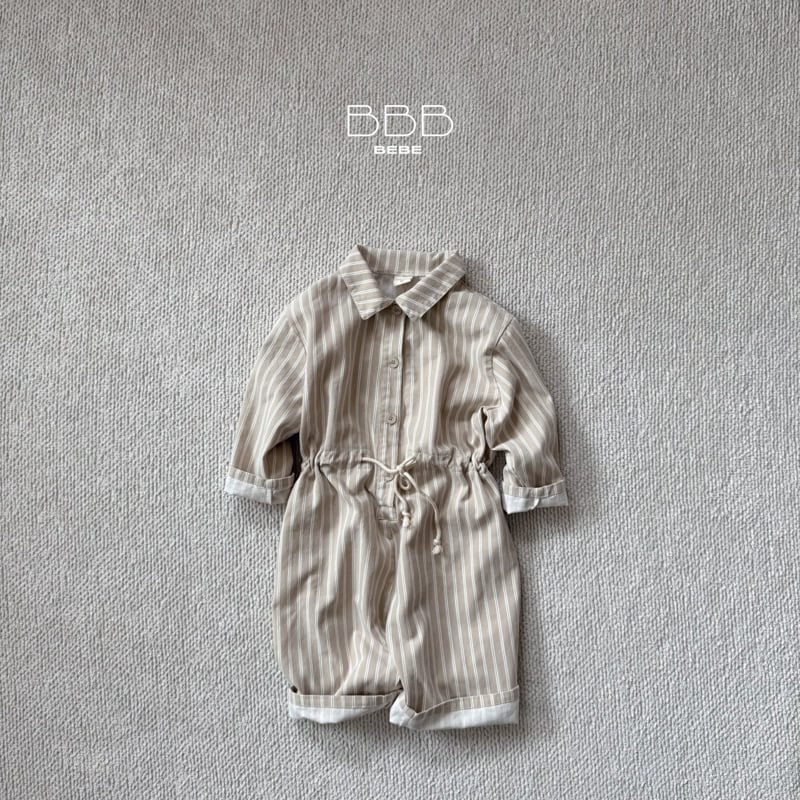 Bella Bambina - Korean Baby Fashion - #babylifestyle - Bebe Stripe Shared Suit - 7