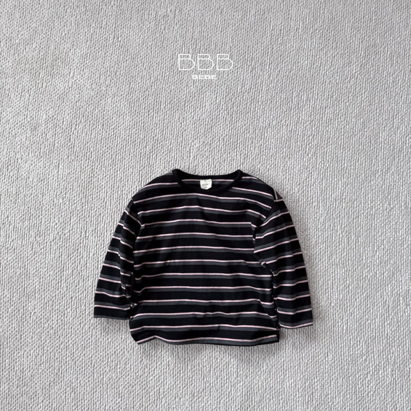 Bella Bambina - Korean Baby Fashion - #babyoninstagram - Bebe Stripe Boxy Tee - 3