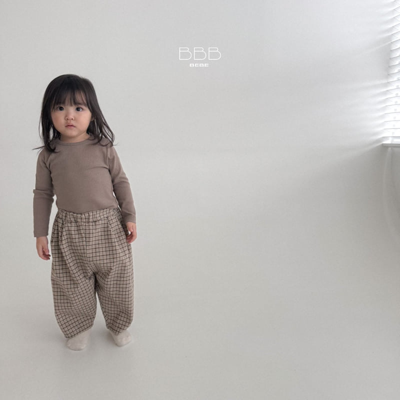 Bella Bambina - Korean Baby Fashion - #babyootd - Bebe Ribbed Basic Tee - 12