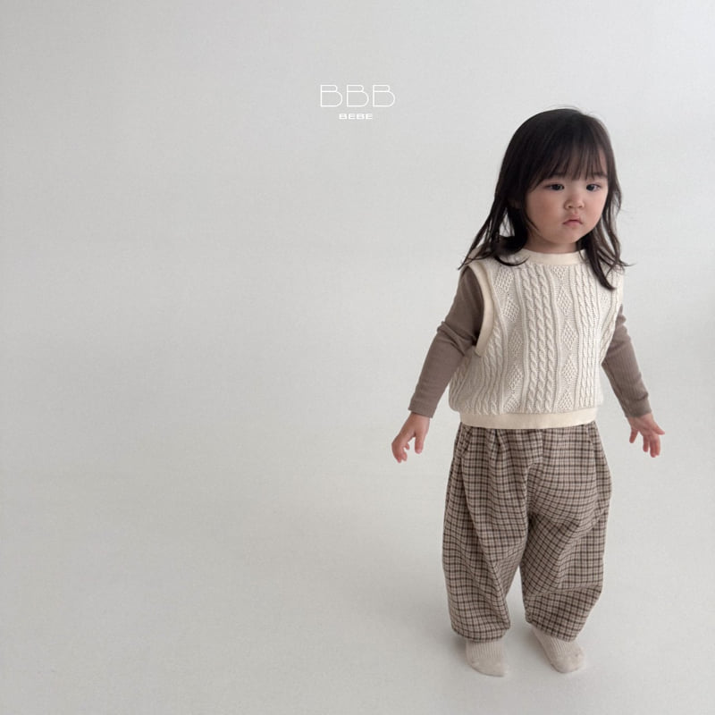 Bella Bambina - Korean Baby Fashion - #babyootd - Bebe Cable Vest - 8