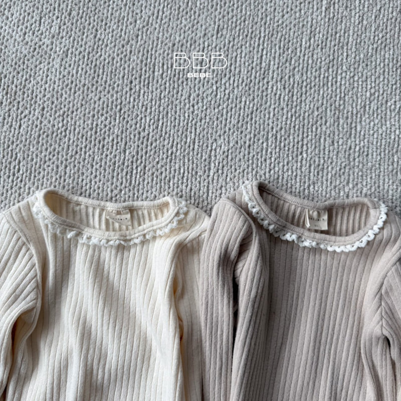 Bella Bambina - Korean Baby Fashion - #babyootd - Bebe Ribbed Tee - 2