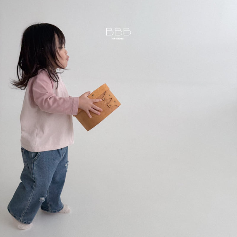 Bella Bambina - Korean Baby Fashion - #babyootd - Bebe Ripped Jeans - 8
