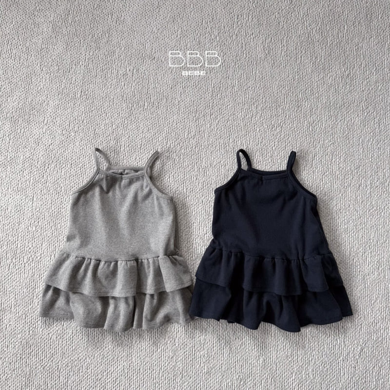 Bella Bambina - Korean Baby Fashion - #babyootd - Bebe Ribbon Tiered One-piece