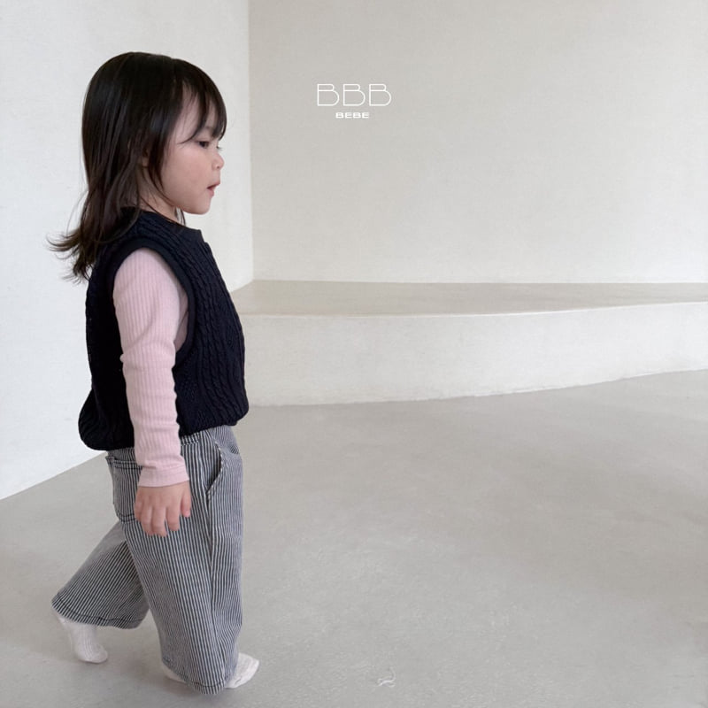 Bella Bambina - Korean Baby Fashion - #babyoutfit - Bebe Cable Vest - 9