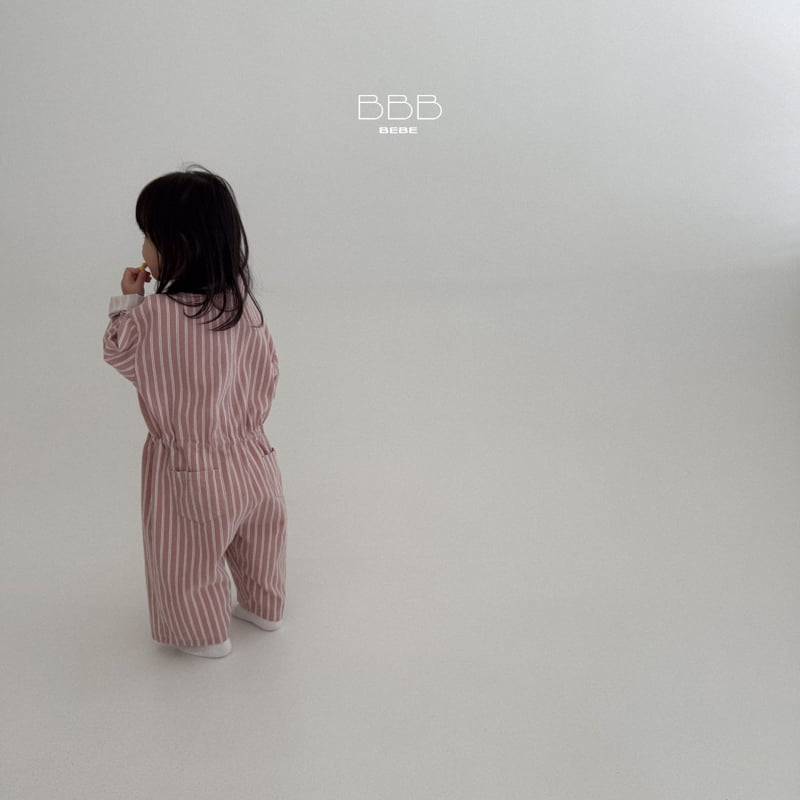 Bella Bambina - Korean Baby Fashion - #babyoutfit - Bebe Stripe Shared Suit - 10
