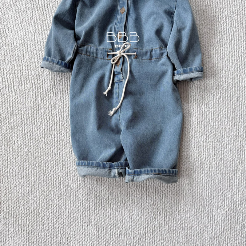Bella Bambina - Korean Baby Fashion - #babyootd - Bebe Shared Denim Suit - 4