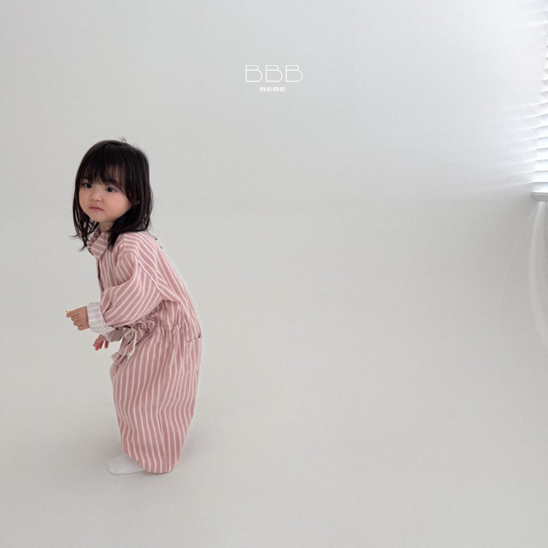 Bella Bambina - Korean Baby Fashion - #babywear - Bebe Stripe Shared Suit - 12