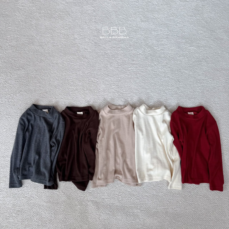 Bella Bambina - Korean Baby Fashion - #onlinebabyshop - Bebe Half Turtleneck Tee
