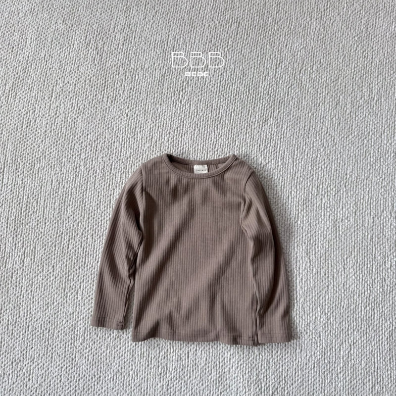 Bella Bambina - Korean Baby Fashion - #smilingbaby - Bebe Ribbed Basic Tee - 3