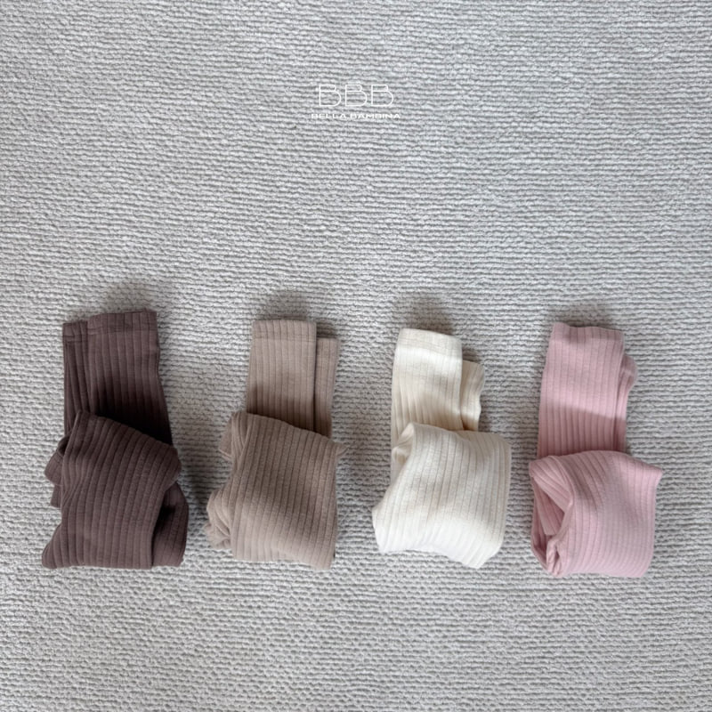 Bella Bambina - Korean Children Fashion - #childofig - Ribbed Leggings - 3