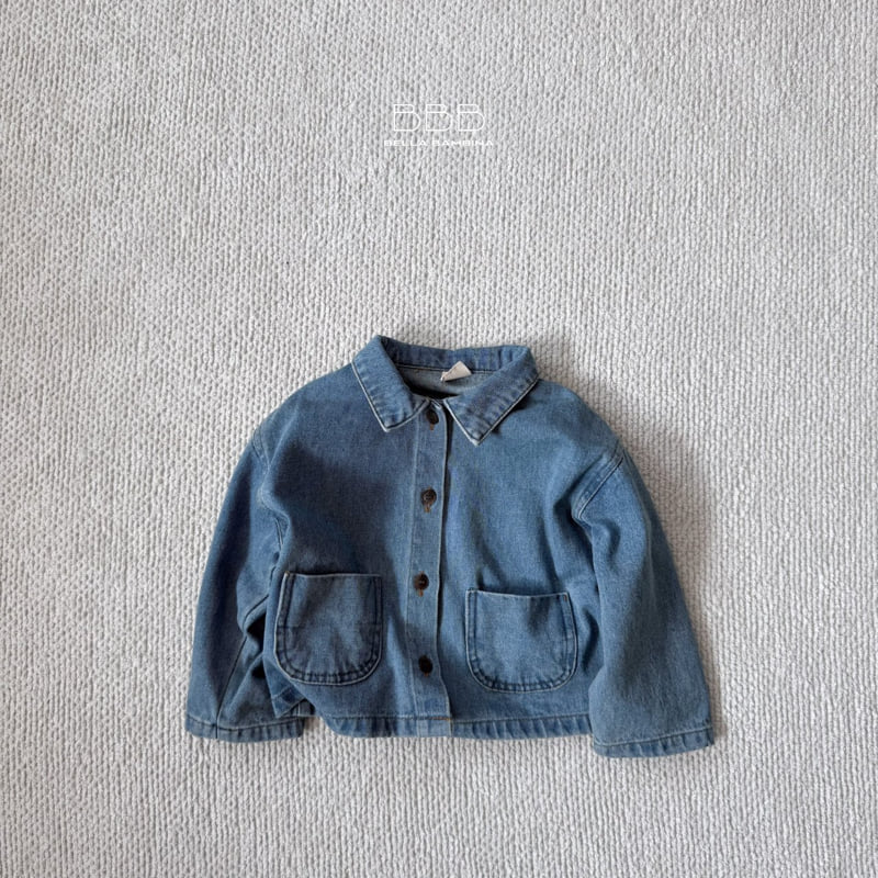 Bella Bambina - Korean Children Fashion - #childofig - Half Denim Jacket - 7