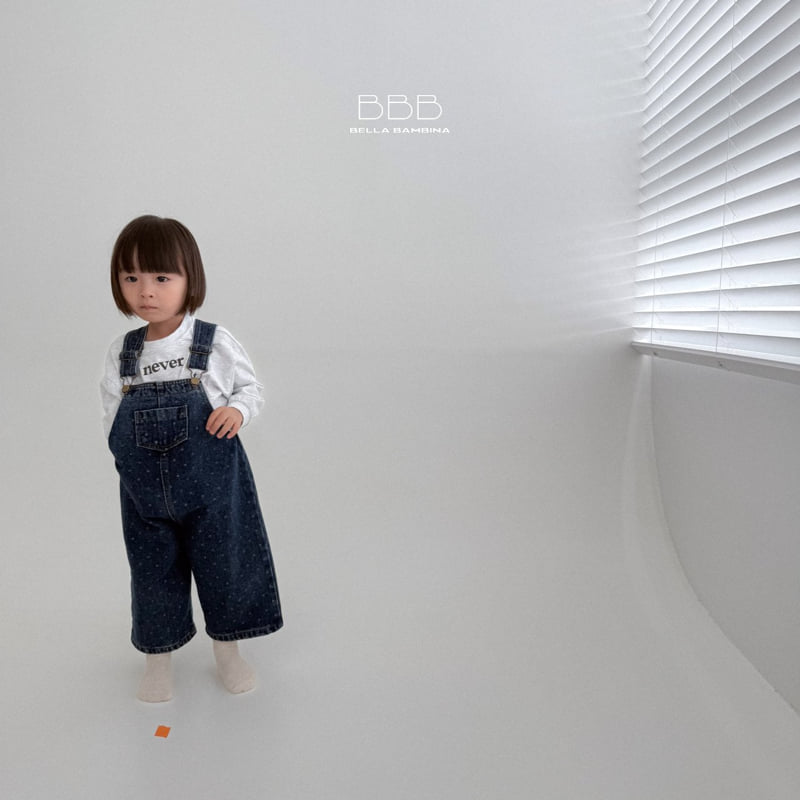 Round Denim Suspender Pants by Bella Bambina for Child - view 9